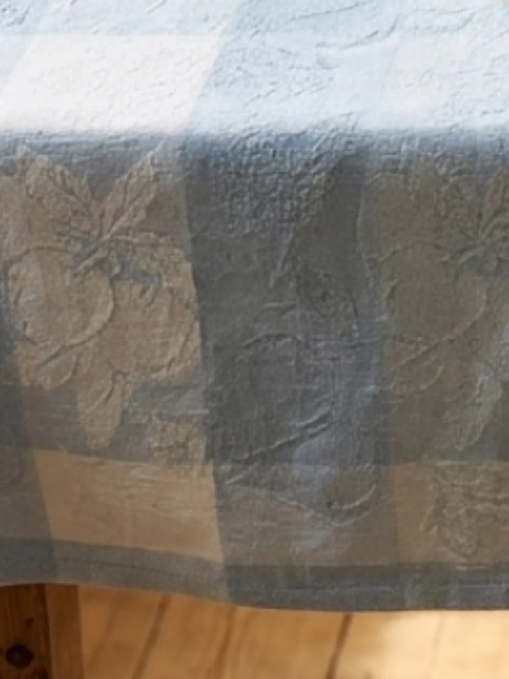 Vintage Tablecloth Cotton Park Cottage Rectangular Plaid 71” x 54” Farmhouse